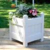 Vinyl Planter Box - 16" White -The Birdhouse Chick 16 White Vinyl Planter Box 6