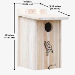 Attract Screech Owls & Kestrels – BestNest Cedar Nesting House -The Birdhouse Chick 4 edb698a0 bd09 41dc a059 1f7d3e99f0b2