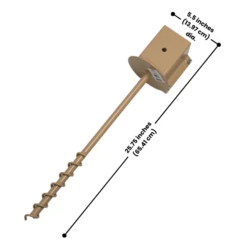 Twist-In 4x4 Post Ground Socket -The Birdhouse Chick 4 x 4 Post Steel Ground Socket 501860b6 4ab8 4e2b aa4b 18732df3c320