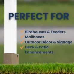 Twist-In 4x4 Post Ground Socket -The Birdhouse Chick 4x4 Post Steel Ground Socket