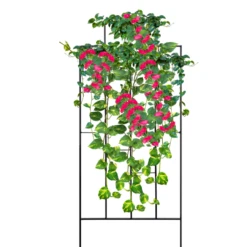 64'' Contemporary Black Metal Trellis