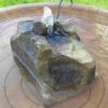 Granite Rock Bird Bath Bubbler -The Birdhouse Chick AAS313inBath