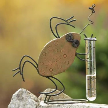 Ceramic Frog Rain Gauge 3 Ceramic Frog Rain Gauge