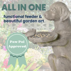 Labrador Retriever Bird Feeder -The Birdhouse Chick All in One Functional Feeder and Garden Art