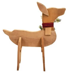 Amish-Made Wooden Doe Statue - Handmade Christmas Decoration 10 Amish-Made Wooden Doe Statue - Handmade Christmas Decoration -The Birdhouse Chick Amish Made Wooden Doe Statue Handmade Christmas Decoration 3