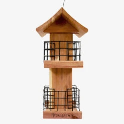 Amish Made Cedar Quad Suet Cake Tower – Premium Outdoor Feeder For Birds 9 Amish Made Cedar Quad Suet Cake Tower – Premium Outdoor Feeder For Birds -The Birdhouse Chick Amish Made Cedar Quad Suet Cake Tower Premium Outdoor Feeder for Birds 3