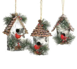 Large Birdhouse Ornaments