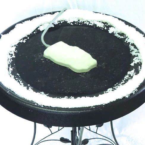 80 Watt Bird Bath Heater & Ice Eliminator - Cast Aluminum Rock Design De-Icer 3 80 Watt Bird Bath Heater & Ice Eliminator - Cast Aluminum Rock Design De-Icer