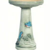 Bluebird Pedestal Birdbath-Locking Top -The Birdhouse Chick BCL 33823200N