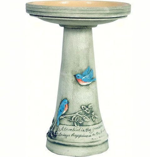 Bluebird Pedestal Birdbath-Locking Top 3 Bluebird Pedestal Birdbath-Locking Top