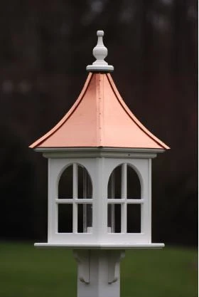 Copper Roof Bird Feeder Arch Window - 28x12 4 Copper Roof Bird Feeder Arch Window - 28x12 - Image 2