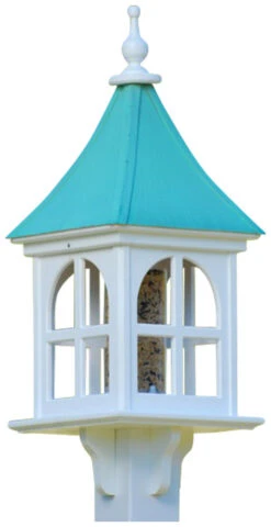Copper Roof Bird Feeder Arch Window - 28x12 9 Copper Roof Bird Feeder Arch Window - 28x12 -The Birdhouse Chick BF12 SQ PC