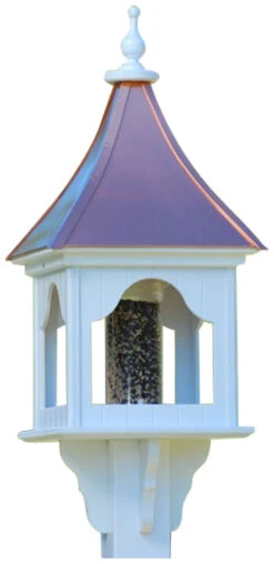 Copper Roof Bird Feeder Square Gazebo - 36x14 -The Birdhouse Chick BF14 SQ BC