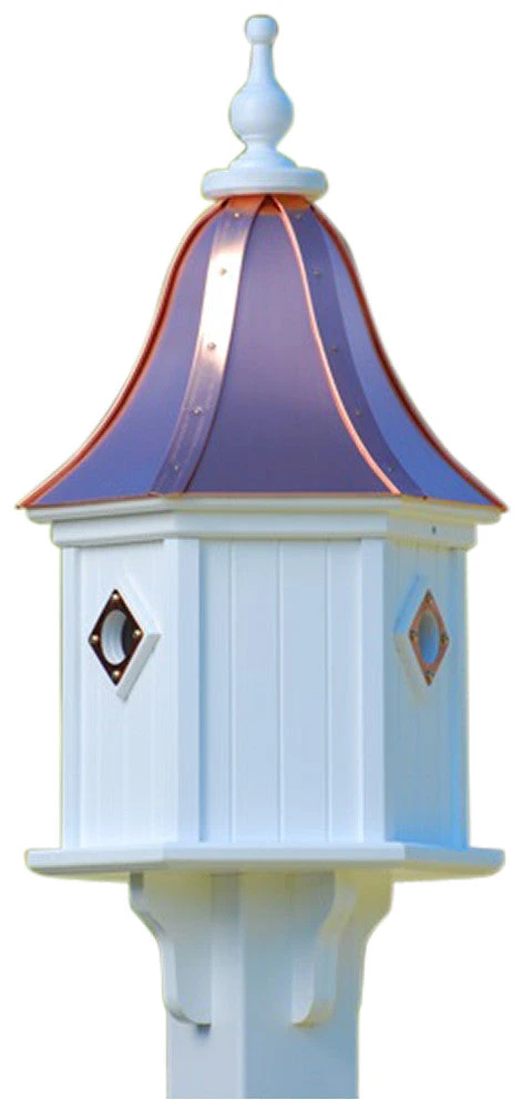 Copper Roof Birdhouse 28x12- 3 Portals 5 Copper Roof Birdhouse 28x12- 3 Portals - Image 3