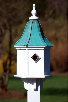 Copper Roof Birdhouse 28x12- 3 Portals 4 Copper Roof Birdhouse 28x12- 3 Portals - Image 2