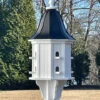 Luxury Black Vinyl House 36x14 - 8 Perches -The Birdhouse Chick BH14 8 BLK Bell