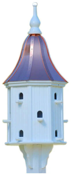 Copper Roof Dovecote Birdhouse 42x16 8 Copper Roof Dovecote Birdhouse 42x16 -The Birdhouse Chick BH16 12 BC BELL
