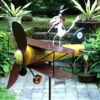 Aviator Spike The Dog Whirligig W/Pole -The Birdhouse Chick BLUEG340