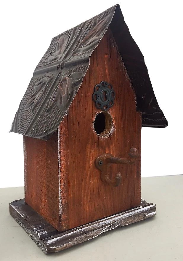 Barn Wood & Tin Rustic Birdhouses 15 Barn Wood & Tin Rustic Birdhouses - Image 13