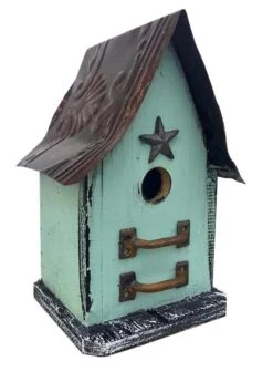 Barn Wood & Tin Rustic Birdhouses 23 Barn Wood & Tin Rustic Birdhouses -The Birdhouse Chick Batrn Wood Tin Rustic Birdhouse