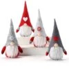 Holiday Gnomes With LED Nose- Set/4 1 Holiday Gnomes With LED Nose- Set/4 -The Birdhouse Chick Bean Bag Gnomes with LED