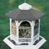 Bird Bliss Gazebo Hexagonal Bird Feeder – White & Gray 20-Cup Capacity Hanging Feeder 1 Bird Bliss Gazebo Hexagonal Bird Feeder – White & Gray 20-Cup Capacity Hanging Feeder -The Birdhouse Chick Bird Bliss Gazebo Bird Feeder