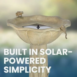 Water Lily Solar Birdbath – Moving Water For Birds 12 Water Lily Solar Birdbath – Moving Water For Birds -The Birdhouse Chick Built in Solar Powered Simplicity