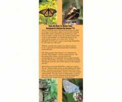 Butterfly Biome Habitat - Wooden Multi-Season Garden Shelter and Feeder with Removable Trays -The Birdhouse Chick Butterfly Tips Brochure