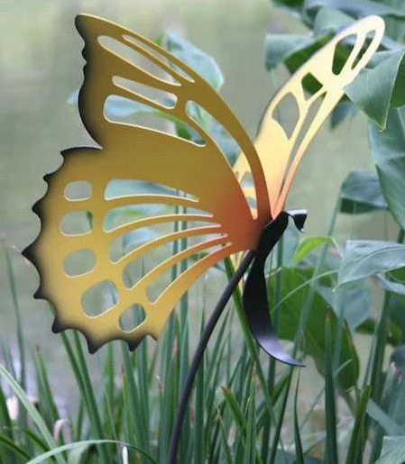 Large Butterfly Garden Stakes Set/3 3 Large Butterfly Garden Stakes Set/3