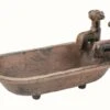 Upper Deck Cast Iron Tub Dish 1 Upper Deck Cast Iron Tub Dish -The Birdhouse Chick Cast Iron Tub Dish