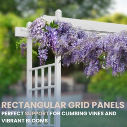 Classic Garden Arbor -The Birdhouse Chick Classic Garden Arbor Framed with Vibrant Flowers