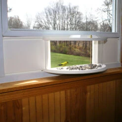 Deluxe Clear Window Tray Bird Feeder