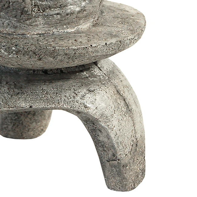 Zen Haven Small Round Pagoda Statue Set of 2 – Handcrafted Concrete Garden Lanterns in Pre-Aged Gray 9 Zen Haven Small Round Pagoda Statue Set of 2 – Handcrafted Concrete Garden Lanterns in Pre-Aged Gray - Image 7