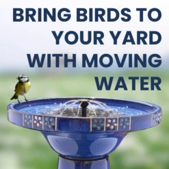 Cobalt Bloom Solar Birdbath 10 Cobalt Bloom Solar Birdbath -The Birdhouse Chick Cobalt Bloom Solar Birdbath 2