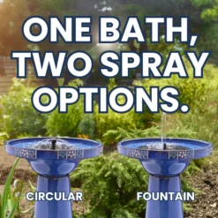 Cobalt Bloom Solar Birdbath 9 Cobalt Bloom Solar Birdbath -The Birdhouse Chick Cobalt Bloom Solar Birdbath 5