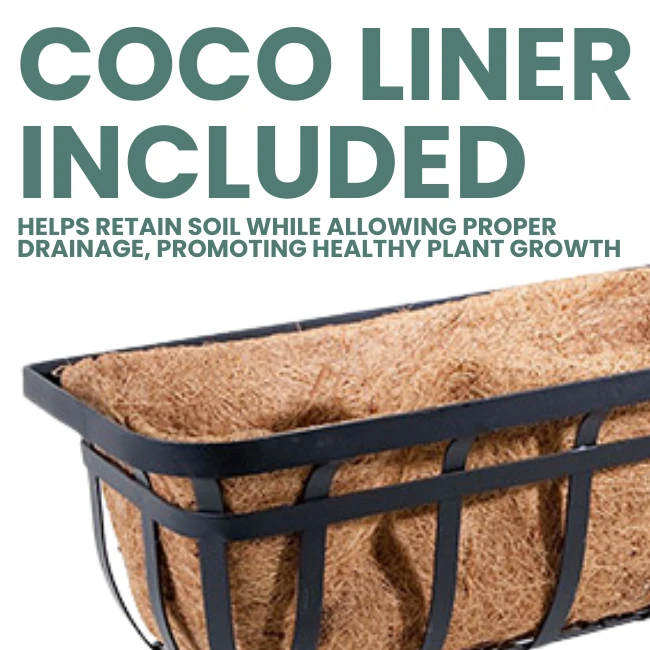 Deck Railing Wrought Planter 6 Deck Railing Wrought Planter - Image 4