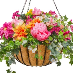 Coco Liner Hanging Planter -The Birdhouse Chick Coco Liner Hanging Planter Flower Arrangement