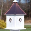 Copper Roof Birdhouse 28x10- 4 Portals 2 Copper Roof Birdhouse 28x10- 4 Portals -The Birdhouse Chick Copper Roof Birdhouse 28x10 Portals