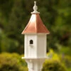 Copper Roof Birdhouse 28x10- 1 Perch 2 Copper Roof Birdhouse 28x10- 1 Perch -The Birdhouse Chick Copper Roof Birdhouse 28x10 perch