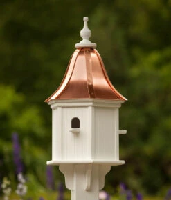 The Birdhouse Chick -The Birdhouse Chick Copper Roof Birdhouse 3 perches