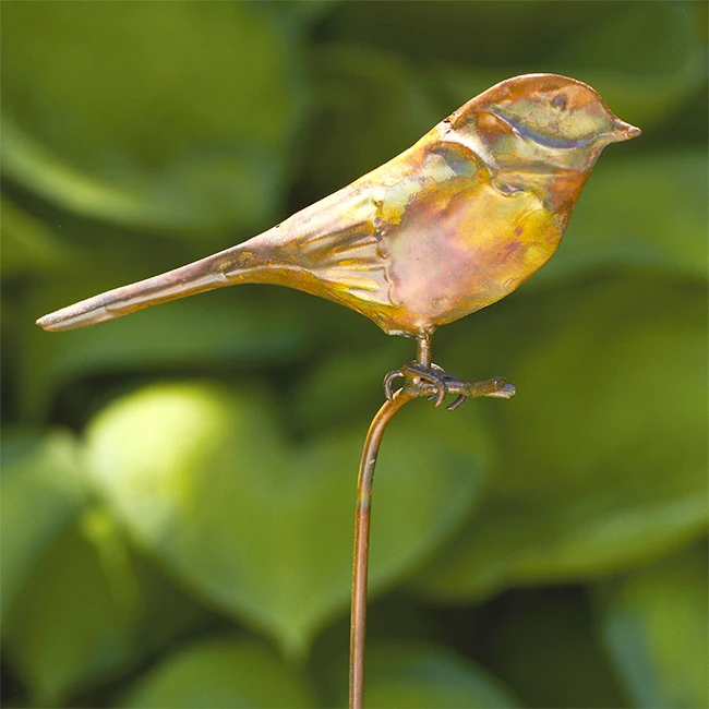 CopperGlow Bird Staked Garden Accent 3 CopperGlow Bird Staked Garden Accent