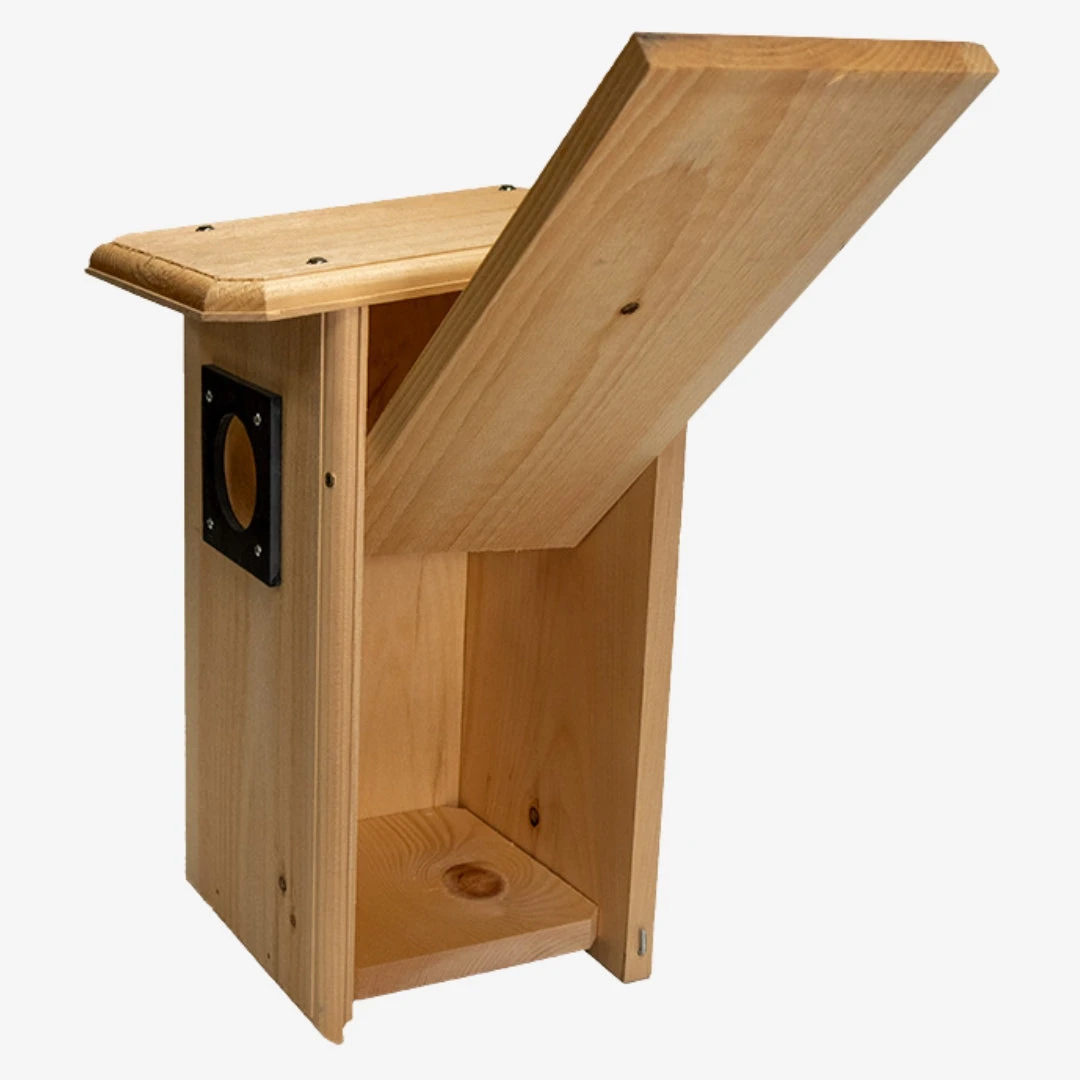 Coveside Natural Pine with Slate Guard – Woodpecker Flicker Nesting House - Image 4