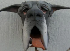 Great Dane Ceramic Birdhouse