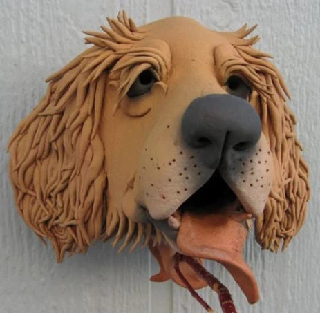 Golden Retriever Ceramic Birdhouse 3 Golden Retriever Ceramic Birdhouse