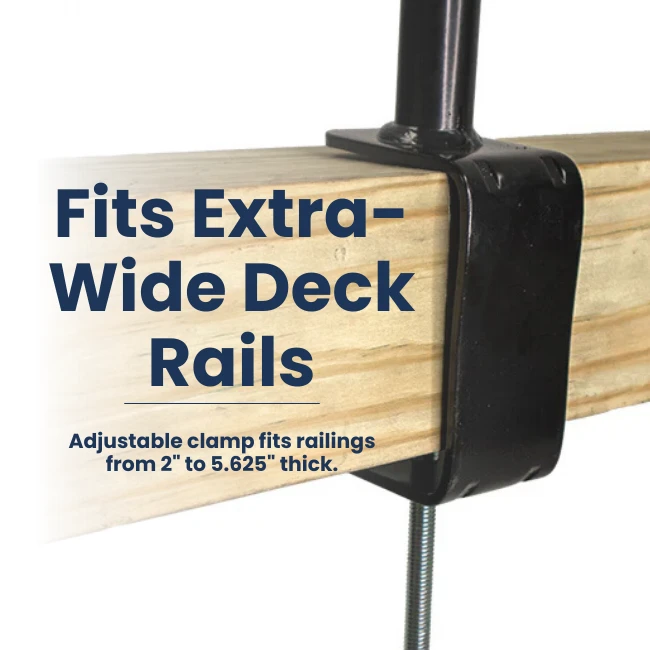 Deck Rail Hanger – Extra Large Clamp 5 Deck Rail Hanger – Extra Large Clamp - Image 3
