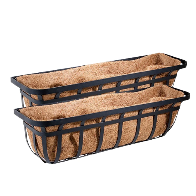 Deck Railing Wrought Planter 4 Deck Railing Wrought Planter - Image 2