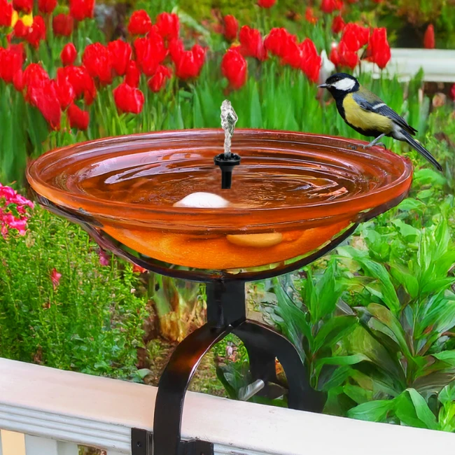 Solar Bubbler Bird Bath Deck Mount