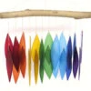 Rainbow Glass & Driftwood Wind Chime -The Birdhouse Chick Driftwood Rainbow Wind Chime