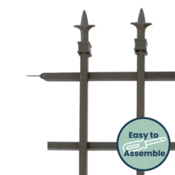 Noble Touch Finial Fence Set 16 Noble Touch Finial Fence Set -The Birdhouse Chick Elegant Finial Topped Fence Panel