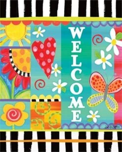 Folk Garden Art Pole 7 Folk Garden Art Pole -The Birdhouse Chick FOLK GARDEN ART POLE 4 SIDE DETAIL